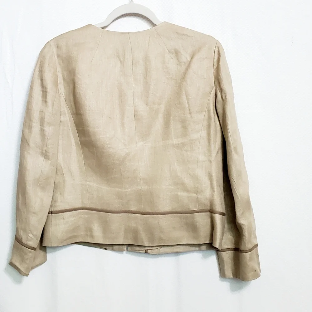 J. Crew Linen Short Bolero Blazer Size 6